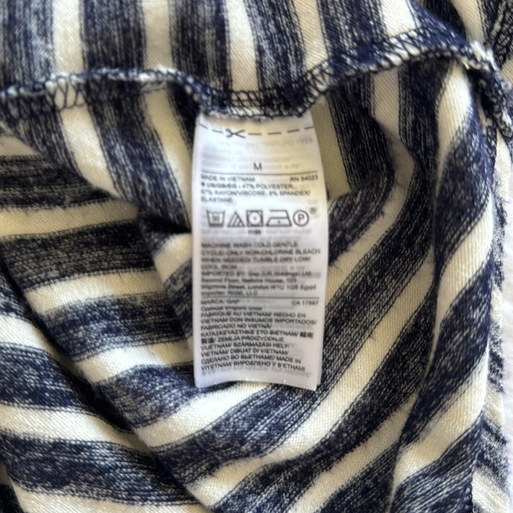 Gap Navy and White Striped T-Shirt Dress - Picture 6 of 6